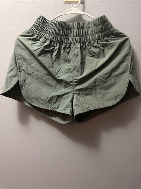 Olive Green Athletic Shorts